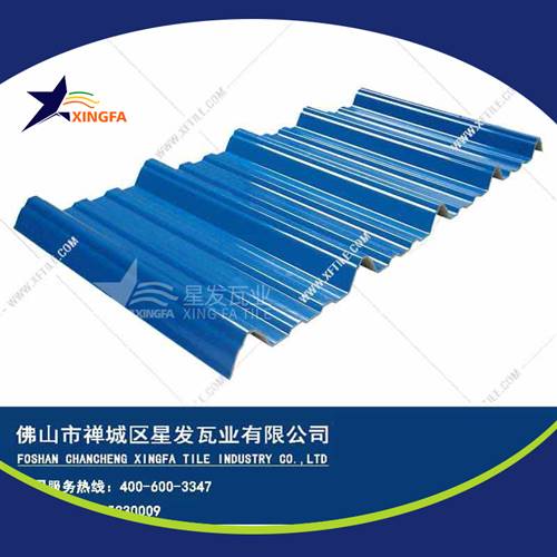 厚度3.0mm蓝色900型PVC塑胶瓦 驻马店工程钢结构厂房防腐隔热塑料瓦 pvc多层防腐瓦生产网上销售